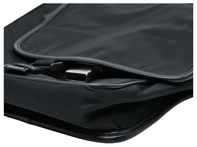 Bolso cruzado Prada con placa de logo triangular Negro - vista 4