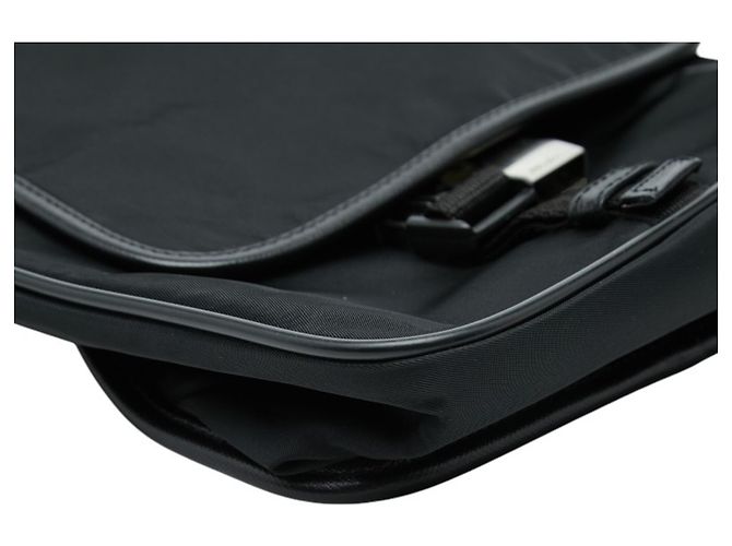 Bolso cruzado Prada con placa de logo triangular Negro - vista 5
