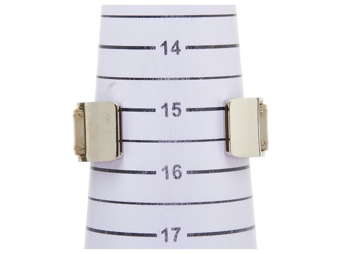 Pulseira de couro e metal cinza prateado Hermès Metálico - vista 6