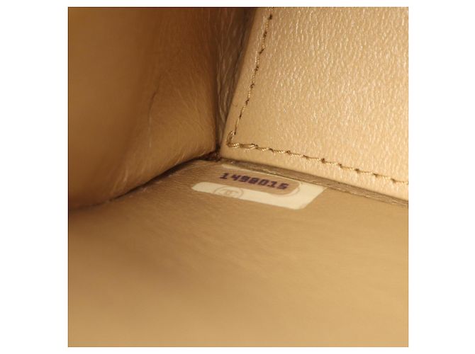 Vintage Matelassé Schultertasche von Chanel Beige - Ansicht 5