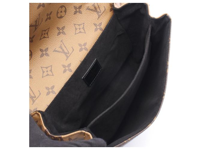 Borsa Pochette Metis MM Louis Vuitton Marrone Nero Monogramma - vista 3