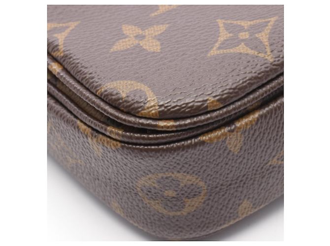 Borsa Pochette Metis MM Louis Vuitton Marrone Nero Monogramma - vista 5