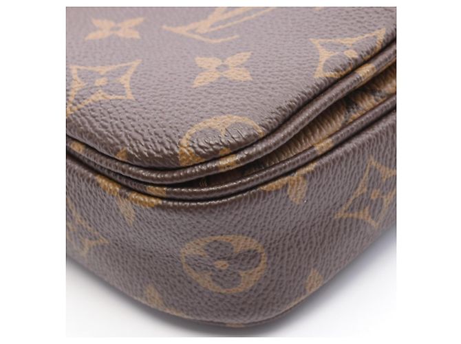 Borsa Pochette Metis MM Louis Vuitton Marrone Nero Monogramma - vista 6