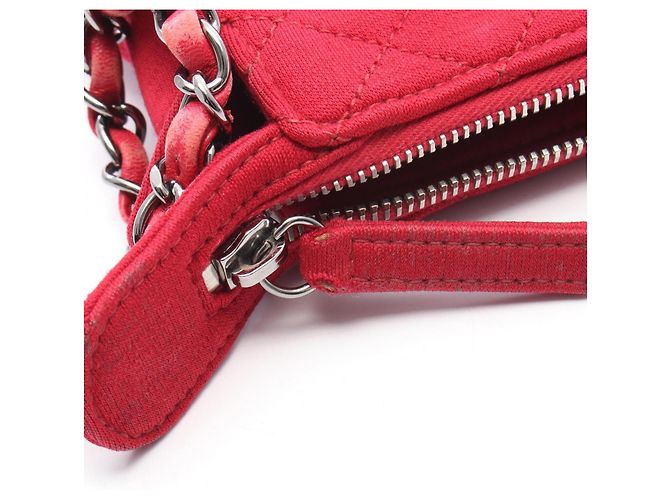 Borsa a mano matelassé rossa Chanel Rosso - vista 7