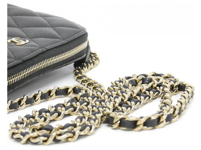 Borsa a Clutch Chanel Timeless Classic Line AP4016 Nero - vista 6