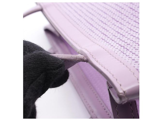 Borsa tote Prada RETE PAILLETTES Porpora - vista 9