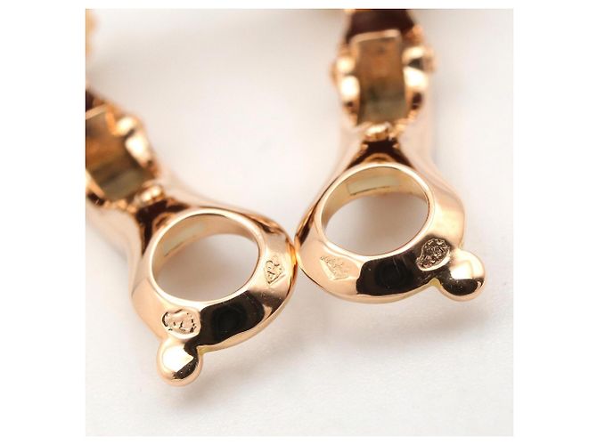 Orecchini a perno Vintage Alhambra di Van Cleef & Arpels Marrone Nero D'oro - vista 6