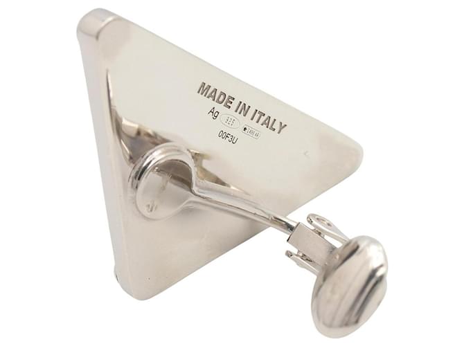 Orecchini a clip in argento 925 Prada Giallo - vista 3