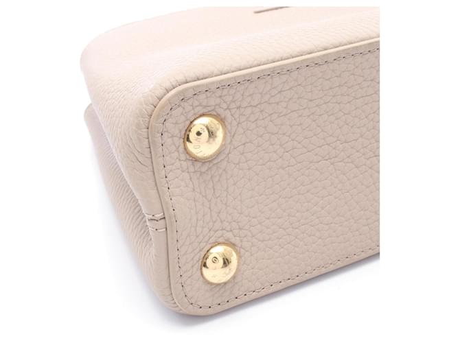 Borsa Capucines BB Louis Vuitton Beige - vista 5