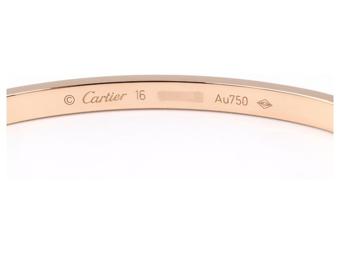 Bracciale charm Cartier in oro rosa 18K con diamanti D'oro - vista 3