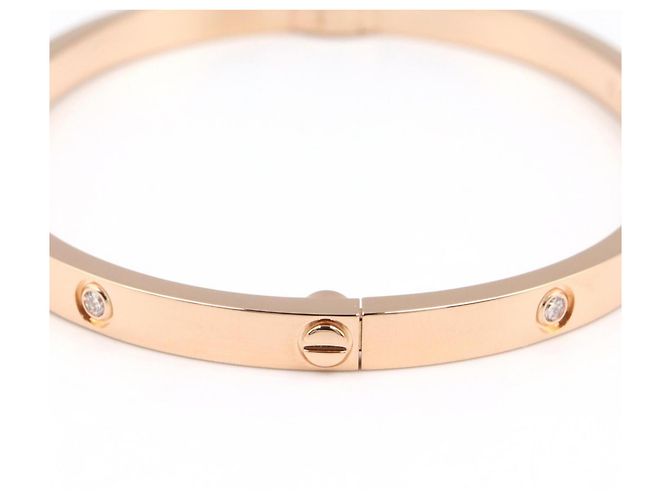 Bracciale charm Cartier in oro rosa 18K con diamanti D'oro - vista 4
