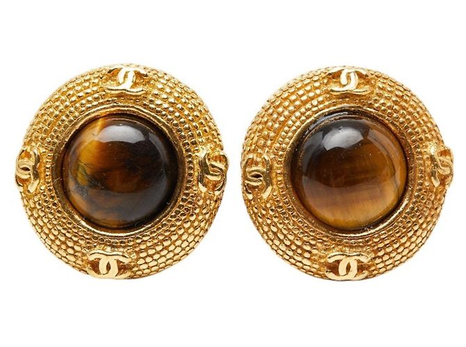 Orecchini a clip placcati in oro Chanel Coco Mark D'oro - vista 2