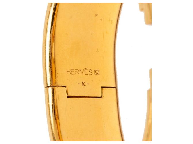 Bracciale Hermès Clic Clac H GM Rosa D'oro - vista 5