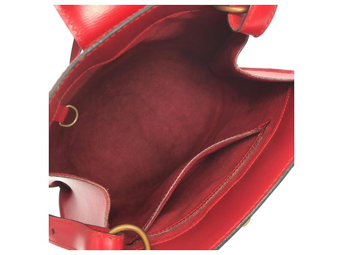 Sac à épaule Louis Vuitton Epi Cluny M52257 Rouge - vue 8
