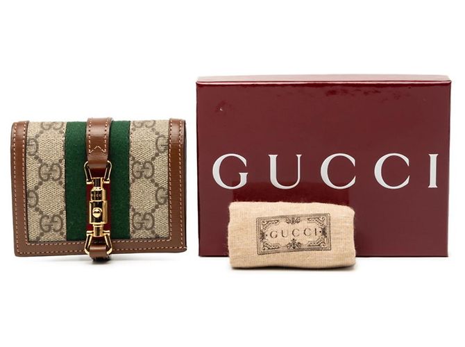Portafoglio bi-fold Gucci GG Supreme Jackie 1961 - vista 7