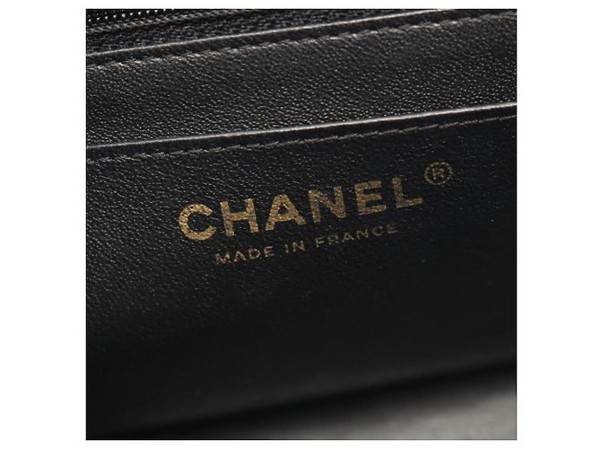 Borsa a spalla mini Chanel Chevron V-Stitch Nero - vista 4