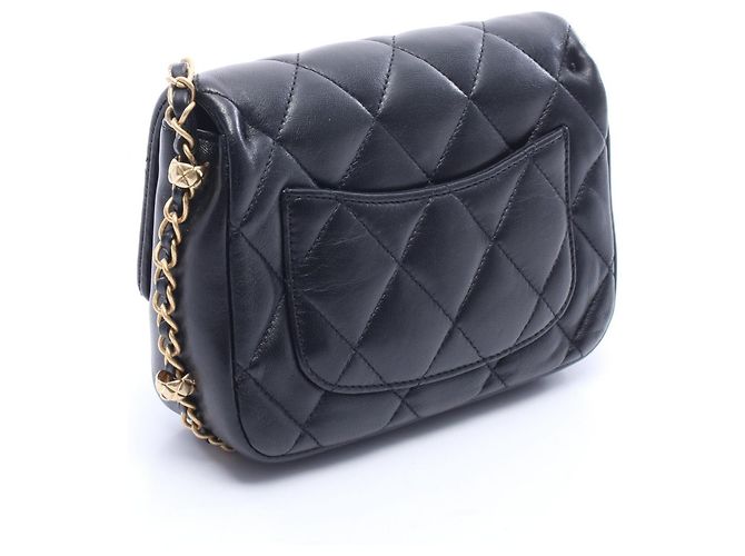 Borsa a spalla piccola matelassé Chanel Nero - vista 2