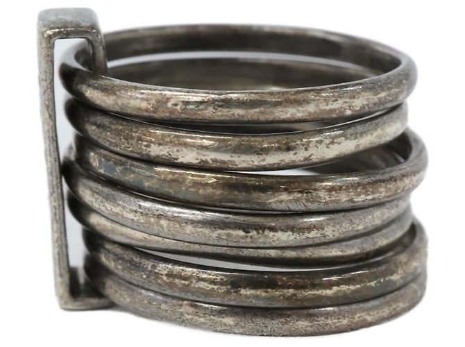 Christian Dior 7-Ring-Set mit 925 Logo-Platte Dior Homme - Ansicht 2