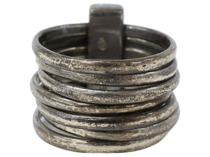 Christian Dior 7-Ring-Set mit 925 Logo-Platte Dior Homme - Ansicht 3