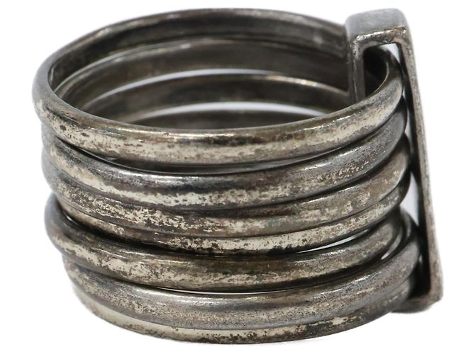 Christian Dior 7-Ring-Set mit 925 Logo-Platte Dior Homme - Ansicht 4