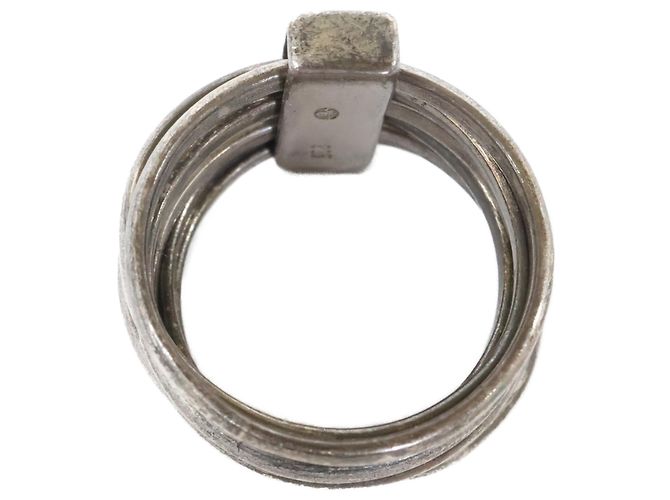 Christian Dior 7-Ring-Set mit 925 Logo-Platte Dior Homme - Ansicht 5