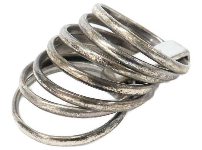 Christian Dior 7-Ring-Set mit 925 Logo-Platte Dior Homme - Ansicht 7