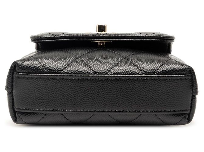 Borsa micro Coco Handle Matelassé di Chanel Nero - vista 3