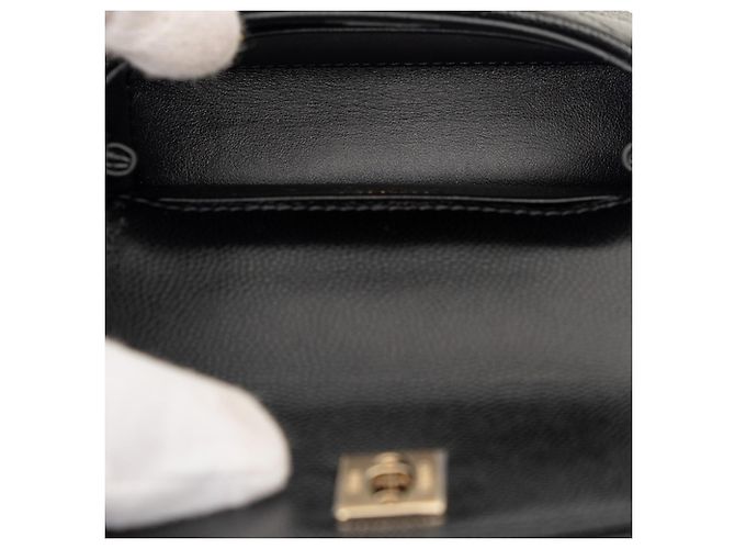 Borsa micro Coco Handle Matelassé di Chanel Nero - vista 4