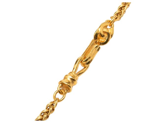 Timeless Collar largo vintage Coco Mark de Chanel Dorado - vista 4