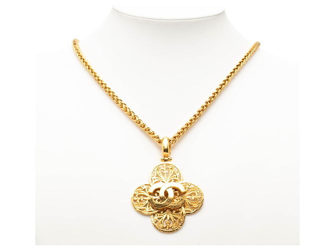 Timeless Collar largo vintage Coco Mark de Chanel Dorado - vista 6