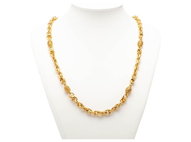 Timeless Collana Lunga Vintage Chanel D'oro - vista 4