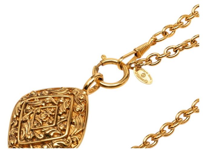 Timeless Collana lunga vintage Coco Mark di Chanel D'oro - vista 4