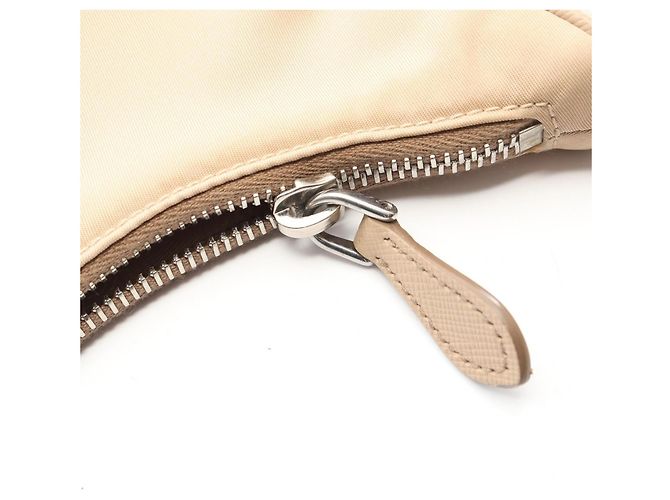 Saffiano Borsa a spalla 2 in 1 Prada Re-Edition 2005 Beige - vista 7