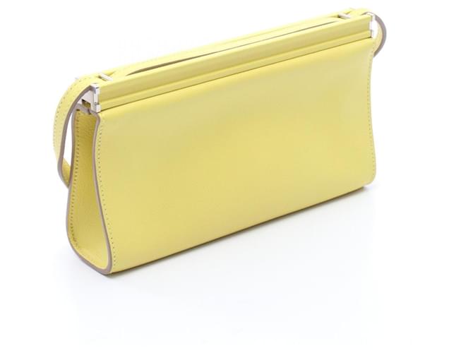 Borsa a Spalla Hermès Click H 21 D'oro Giallo - vista 2