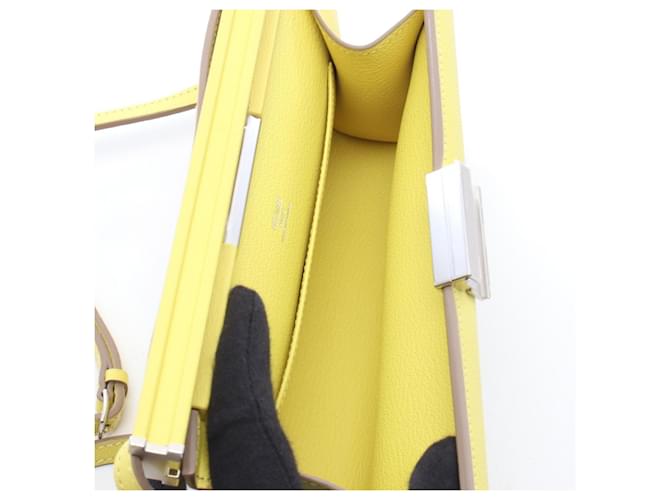 Borsa a Spalla Hermès Click H 21 D'oro Giallo - vista 3