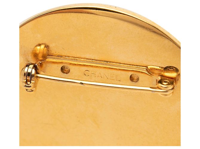 Chanel Coco Mark Brosche Schwarz Golden - Ansicht 3