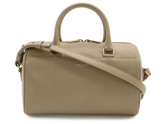 Borsa mini Baby Duffle Yves Saint Laurent Beige Sabbia - vista 2