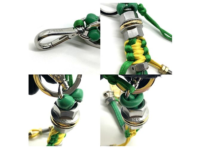 Charm per borsa in pelle x metallo Robot di Prada Verde - vista 4