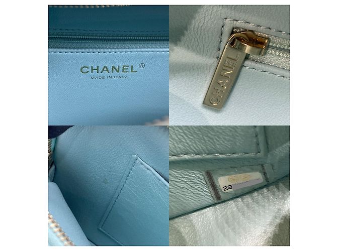 Trendy CC Chanel Schultertasche aus gestepptem Lammleder - Ansicht 8
