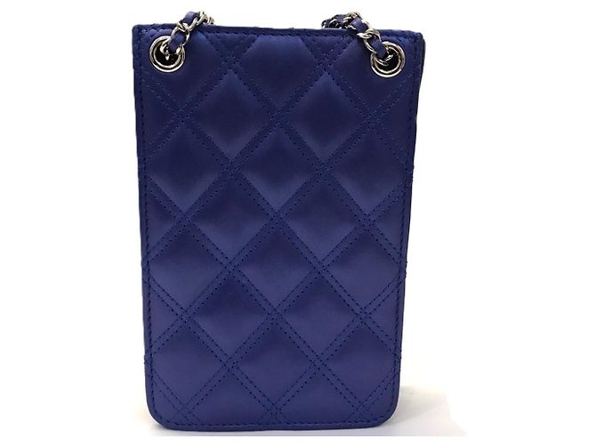 Borsa a catena Matelassé Chanel Blu - vista 2