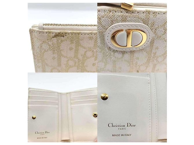 Billetera Compacta Christian Dior 30 Montaigne Blanco - vista 3