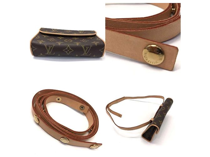 Pochette Florentine XS Monogram Mini de Louis Vuitton Castaño Monograma - vista 4