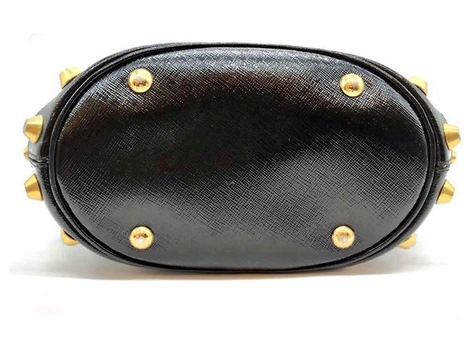 Prada schwarze Saffiano-Leder-Tote-Tasche - Ansicht 3