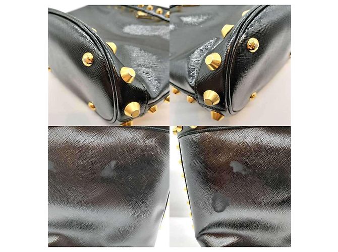 Prada schwarze Saffiano-Leder-Tote-Tasche - Ansicht 5