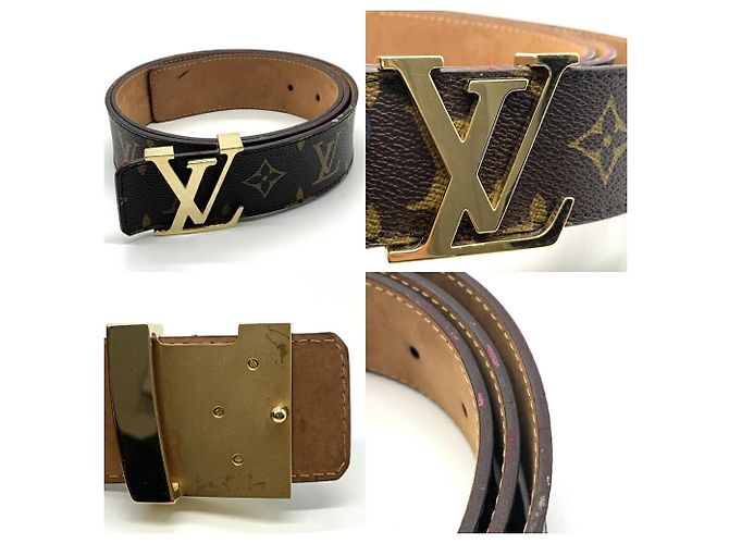 Cintura Monogramma Initial Louis Vuitton Marrone - vista 3