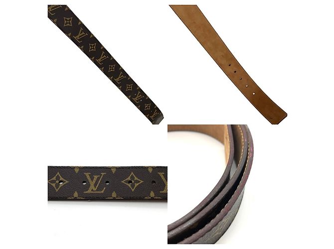 Cintura Monogramma Initial Louis Vuitton Marrone - vista 4