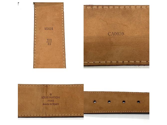 Cintura Monogramma Initial Louis Vuitton Marrone - vista 5