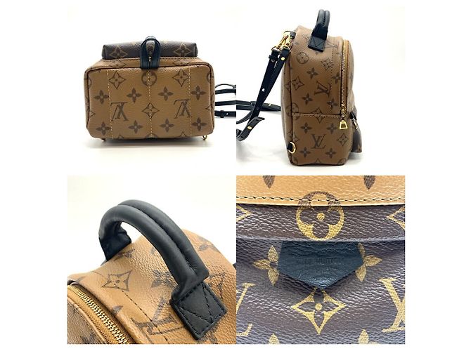 Louis Vuitton Palm Springs MINI Rucksack Braun Monogramm - Ansicht 4