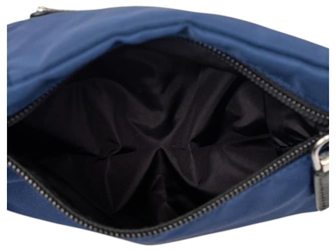 Bolsa de ombro com placa de logo triangular Prada Preto - vista 4