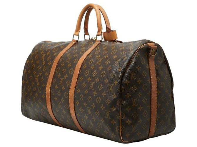 Louis Vuitton Monogram Keepall Bandoulière 55 Marrone - vista 2